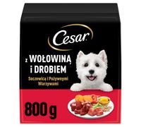 Cesar Adult: pienso seco para perros con ternera fresca, aves y verduras, 800 g