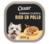 Cesar Comida Húmeda en gelatina para Perros Sabor Pollo e hígado (Pack de 20 Tarrinas x 300g)