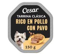 César Comida Húmeda para Perros en Paté, Sabor Pollo (Pack de 14 Tarrinas x 150g)