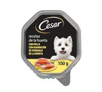 Cesar Comida Húmeda para Perros, Recetas de la Huerta en Paté y Gelatina (1 tarrina x 150g) (Paquete de 6)