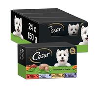 Cesar Comida Húmeda para Perros Recetas de la Huerta en Paté y Gelatina, Multipack 3 x 8 Tarrinas x 150g