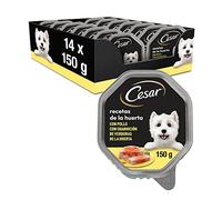 Cesar Comida Húmeda para Perros, Recetas de la Huerta en Paté y Gelatina (Pack de 14 Tarrinas x 150g)