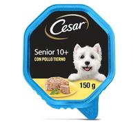 Cesar Comida Húmeda para Perros Senior en paté con Pollo y Arroz (1 tarrina x 150g)