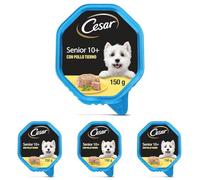 Cesar Comida Húmeda para Perros Senior en paté con Pollo y Arroz (1 tarrina x 150g) (Paquete de 4)