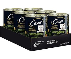 CESAR Comida Premium para Perros en Lata - Natural Goodness - Lata con Cordero 6 x 400 g