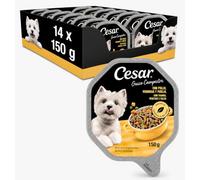 Cesar Guiso Campestre, Alimento Húmedo para Perros Adultos con Pollo, Verduras y Perejil, 14 x 150 g