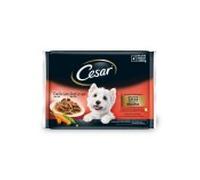 Cesar húmedo perro multipack selección en salsa 4x100 gr