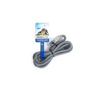 Cesar Millan Nylon Training Lead™ Correa de Entrenamiento para Perros - Collar y Correa para Perro 2 en 1 (Regular, Gris