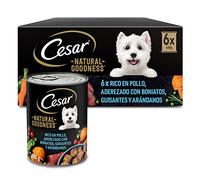 Cesar Natural Goodness Comida Húmeda para Perros Adultos con Pollo (Pack 6 Latas x 400g)