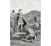 César recuperando la lealtad de los soldados amotinados de la 10ª legión en el Campus Martius Roma 47 a.C. Julio César 100 a.C.- 44 a.C. general romano y estadista. De Cassell's Illustrated Universal