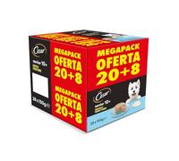 CESAR Senior 10+ Alimento Húmedo para Perros, Pollo y Arroz, Megapack 28 x 150g