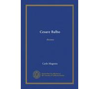 Cesare Balbo (Vol-1): discorso