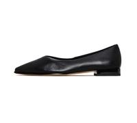 Cesare Gaspari - Classic Black Pointed-Toe Ballet Flats - Black - Shoes - Mujer - Negro - 38 EU -