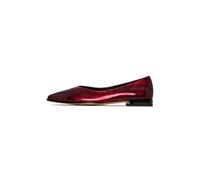 Cesare Gaspari - Classic Black Pointed-Toe Ballet Flats - Bordeaux - Shoes - Mujer - Rojo - 41 EU -