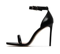 Cesare Gaspari- Stiletto High Heeled Sandals Martina - Black- Shoes- Mujer- Negro- 36 EU- Stiletto High Heeled Sandals Martina - Black