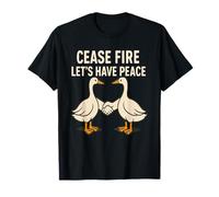 Cese el fuego Plumas de la paz, alas de resolución novedoso regalo Camiseta