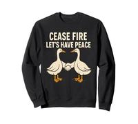Cese el fuego Plumas de la paz, alas de resolución novedoso regalo Sudadera