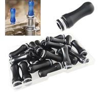 CESFONJER 20 boquillas de goteo de plástico 510 de 24,5 mm de longitud (colores negros)