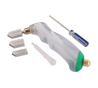 CESFONJER Cortador de Vidrio, Heavy Duty Oil Grip Oil Feed Glass Cutter con cabeza reemplazable adicional y depósito de aceite- 2mm-6mm / 6mm-12mm / 12mm-20mm.
