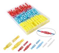 CESFONJER170 pcs Conectores eléctricos | Mixed Assorted Lug Kit | Insulated Spade Wire Conector Crimp Terminal Spade Ring Se (Blanco 17 pares, Rojo 20 pares, Azul 26 pares, Amarillo 22 pares)
