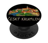 Cesky Krumlov Chequia - Recuerdo de Viaje de Ciudad PopSockets PopGrip Adhesivo