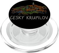 Cesky Krumlov Chequia - Recuerdo de Viaje para Regalo histórico de la Ciudad PopSockets PopGrip para MagSafe