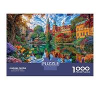 Český Krumlov Puzzle 1000 Piezas para La Familia-Rompecabezas Difícil, Apto para Adultos Y Adolescentes A Partir De 14 Años 52x38cm/1000pcs
