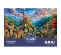 Český Krumlov Puzzle 1000 Piezas para La Familia-Rompecabezas Difícil, Apto para Adultos Y Adolescentes A Partir De 14 Años 52x38cm/1000pcs