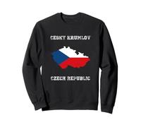 Cesky Krumlov República Checa Envejecida Bandera de la República Checa Sudadera