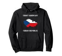 Cesky Krumlov República Checa Envejecida Bandera de la República Checa Sudadera con Capucha