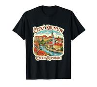 Cesky Krumlov República Checa Viaje Souvenir City Gift Camiseta