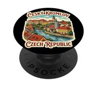 Cesky Krumlov República Checa Viaje Souvenir City Gift PopSockets PopGrip Adhesivo