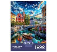 Český Krumlov Rompecabezas 1000 Piezas para Adultos Y Niños, Puzzle Entretenimiento Creativo En Familia 52x38cm/1000pcs