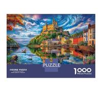 Český Krumlov Rompecabezas 1000 Piezas, Puzzles Imposible, De Juego De para Adultos Y Niños A Partir De 14 Años 52x38cm/1000pcs
