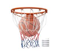 Ceso de baloncesto de acero - Marco pesado, accesorio para tribunales profesionales | Entrenamiento al aire libre para la práctica del borde, construcciones resistentes a la intemperie, fuertes