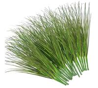 Césped artificial, 20 piezas de césped artificial alto, 35 cm de imitación para rellenos de jarrones, decoración realista de vegetación interior para el hogar, bodas, centros de mesa, imitación