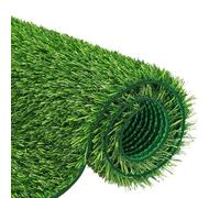 Césped Artificial 20mm, Prato Sintético Realista con Agujeros de Drenaje, Alfombra de Hierba Exterior para Jardín, Balcón y Perros, Hierba Artificial Suave y Resistente(1.5x10 Meters/4.9x32.8ft)