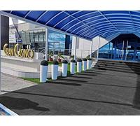 Césped artificial Roma 8mm 2x5m Gris | césped artificial de colores azul, rojo, blanco, verde.. | Césped artificial ideal decoraciones de interior o exterior con fácil instalación