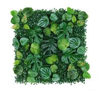 Césped verde artificial que planta el césped plástico del panel de pared los 50x50cm para la decoración casera de la pared para el hotel, cafetería, sala de estar y espacios de oficina (3)