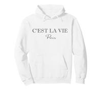 C'est La Vie Camiseta Blanca Mujer Sudadera con Capucha