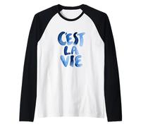 C'EST LA Vie Camiseta Manga Raglan
