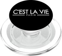 C'EST LA Vie Paris Francia FRANCÉS EN UNA tee PopSockets PopGrip para MagSafe