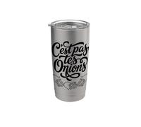 C'est pas tes Oignons Francés Idiom Humor sarcástico Vaso térmico de acero inoxidable de doble pared