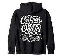 C'est Pas TES Oignons Ninguno de Tus Negocios Francés Sudadera con Capucha