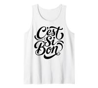 C'est Si Bon Francés Encantador Espíritu de Francia Camiseta sin Mangas