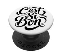 C'est Si Bon Francés Encantador Espíritu de Francia PopSockets PopGrip Adhesivo