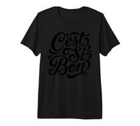 C'est Si Bon Tipografía de guión en francés Camiseta Premium