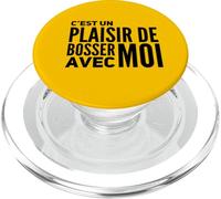 C'est un Plaisir de Bosser Avec Moi | Humour Bureau Travail PopSockets PopGrip para MagSafe