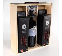 Cesta 100% Blanca Sabores Sierra de Madrid, Navidad, Embutido Gourmet, Elaboración artesanal