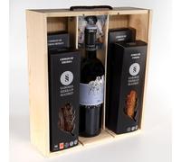 Cesta 100% natural Sabores Sierra de Madrid, Navidad, Embutido Gourmet, Elaboración artesanal